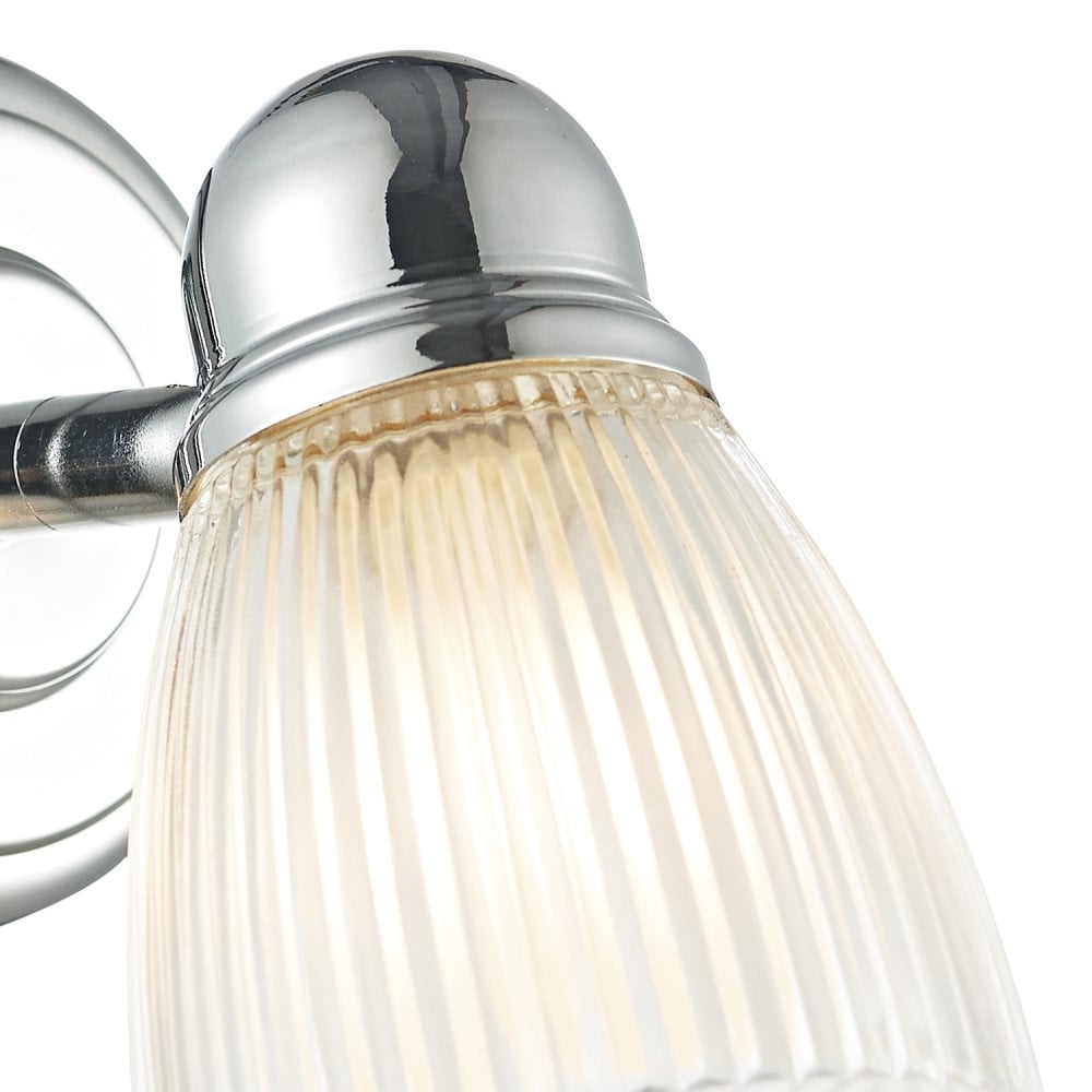 Cedric Bathroom Single Wall Spotlight Polished Chrome Glass IP44