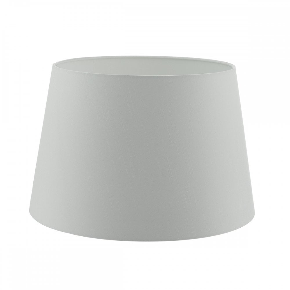 Cezanne White Faux Silk Tapered Drum Shade 35cm