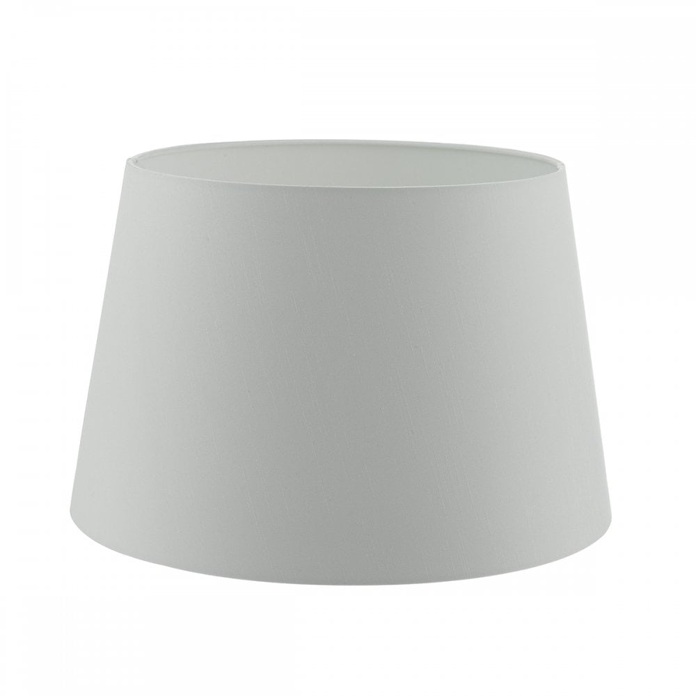 Cezanne White Faux Silk Tapered Drum Shade 45cm