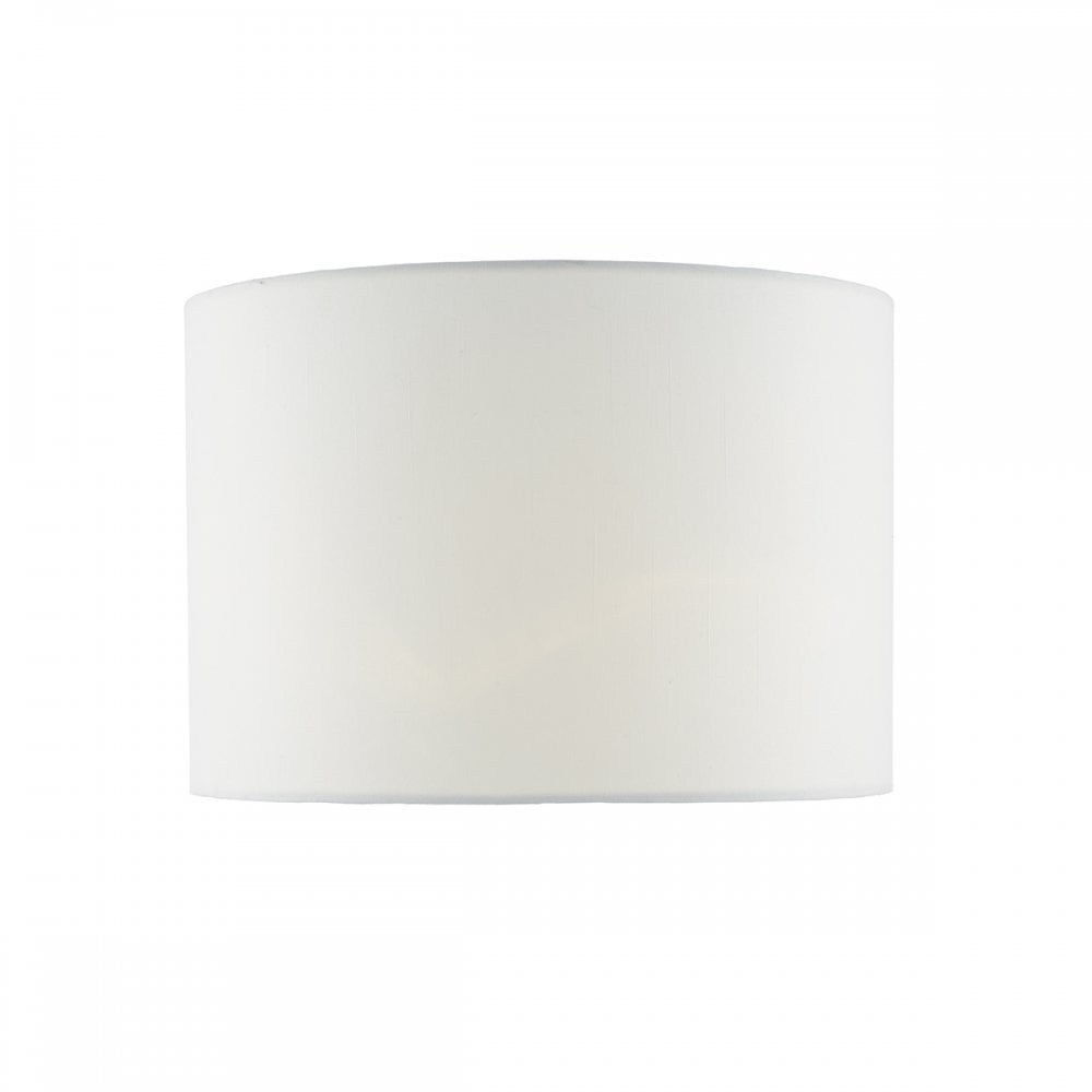 Ciara White Linen Drum Shade 33cm