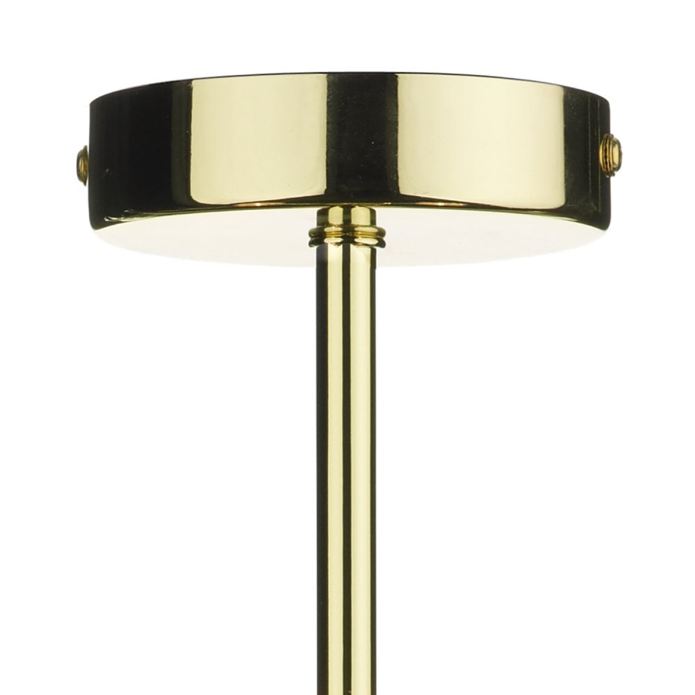 Cynthia 3-Light Semi Flush Ceiling Fixture in Polished Brass with Tulip Glass Shades