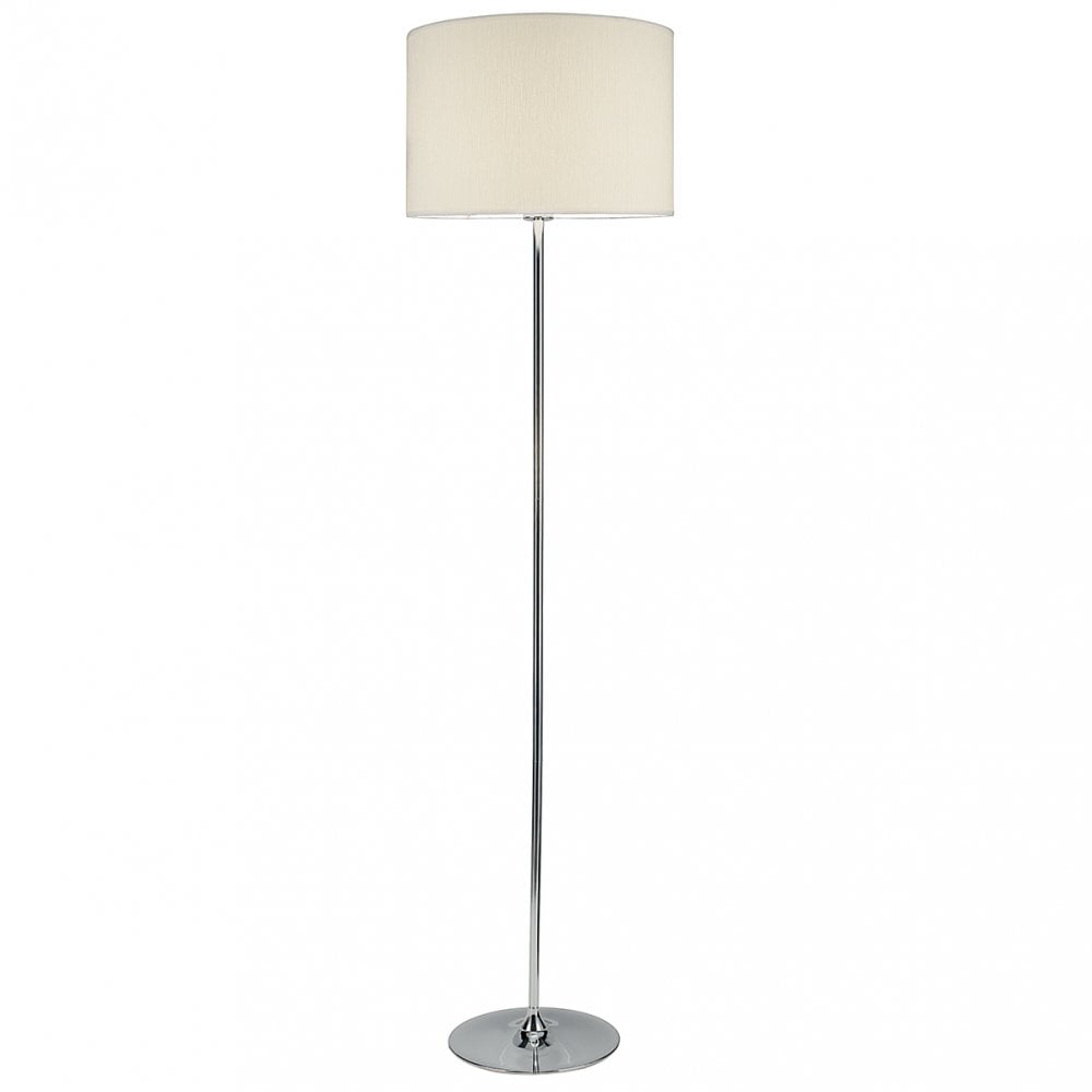 Delta Floor Lamp Polished Chrome With Shade