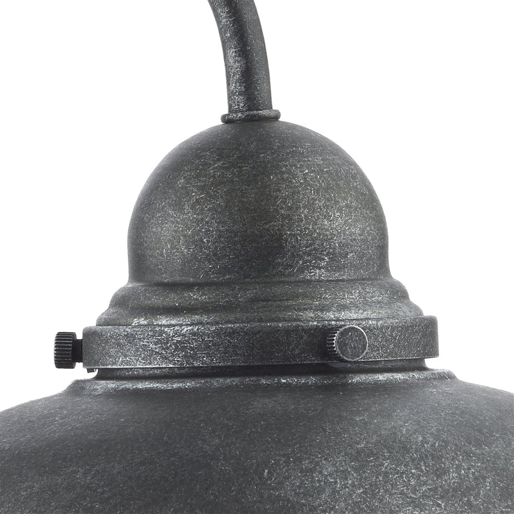 Dynamo Outdoor Wall Light Aged Iron Glass IP44