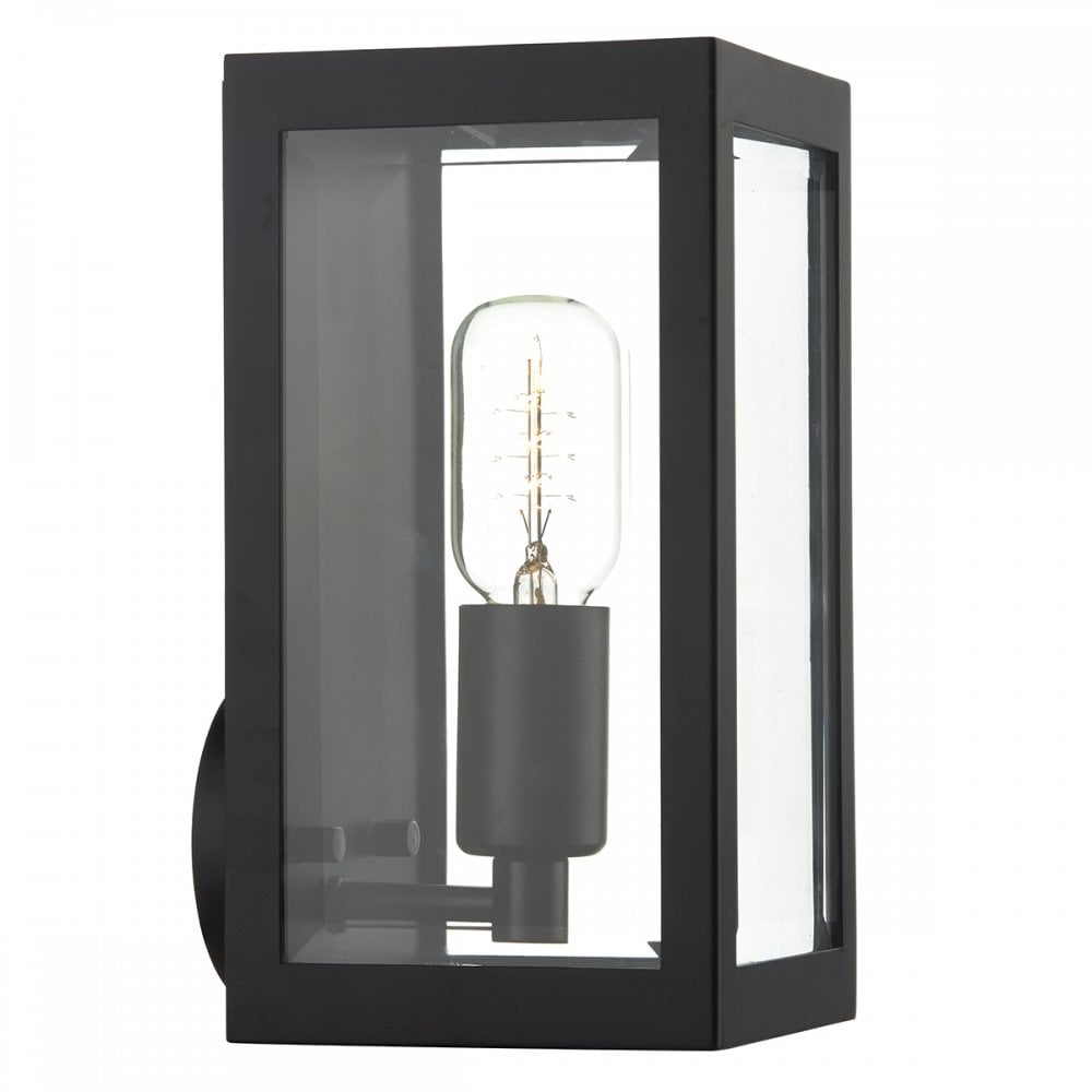 Era Outdoor Wall Light Black Glass IP44