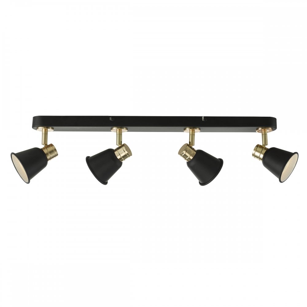 Fry 4 Light Bar Spotlight Black & Rose Gold