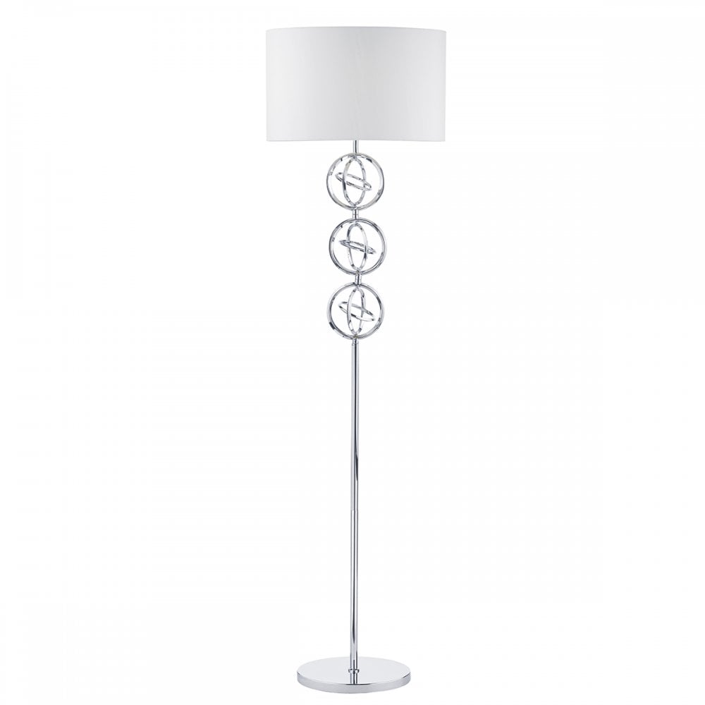Innsbruck Floor Lamp Polished Chrome With Shade