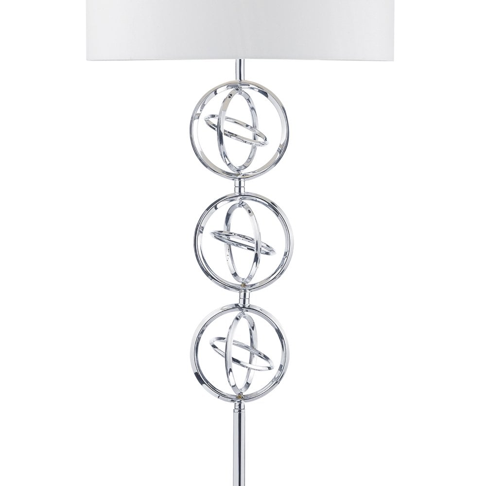 Innsbruck Floor Lamp Polished Chrome With Shade