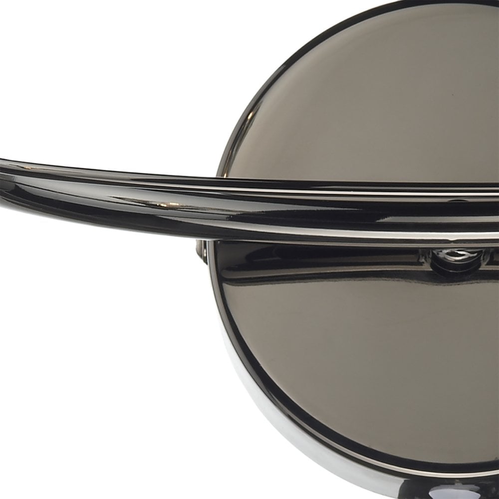 Luther 2 Light Wall Light Black Chrome Crystal
