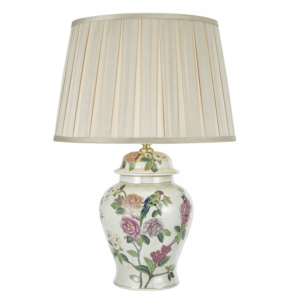 Peony Table Lamp Floral Design Base Only