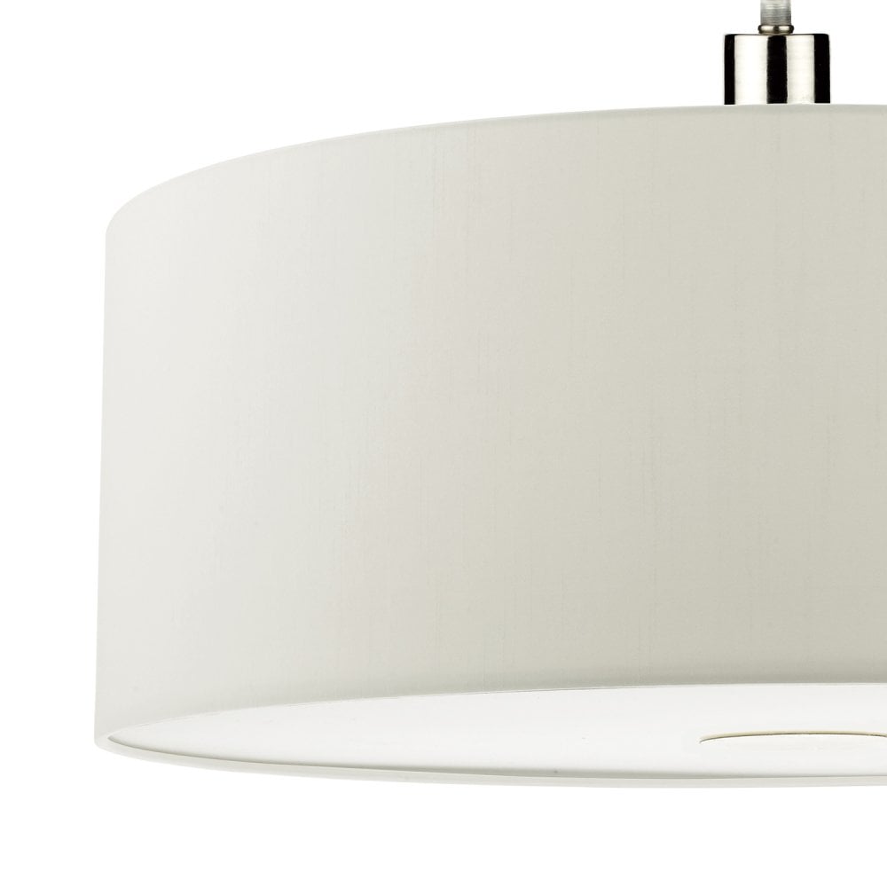 Ronda White Faux Silk Easy Fit Shade 60cm