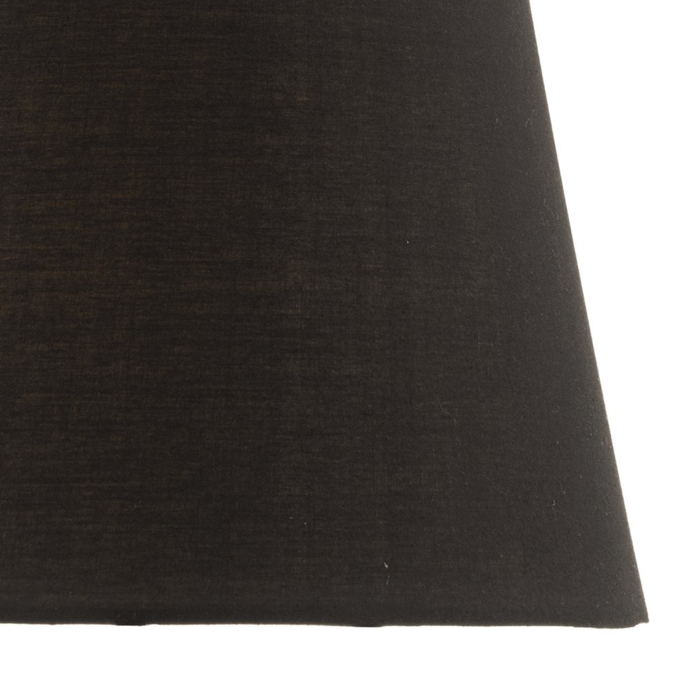 Safia Black Cotton Tapered Drum Shade 36cm