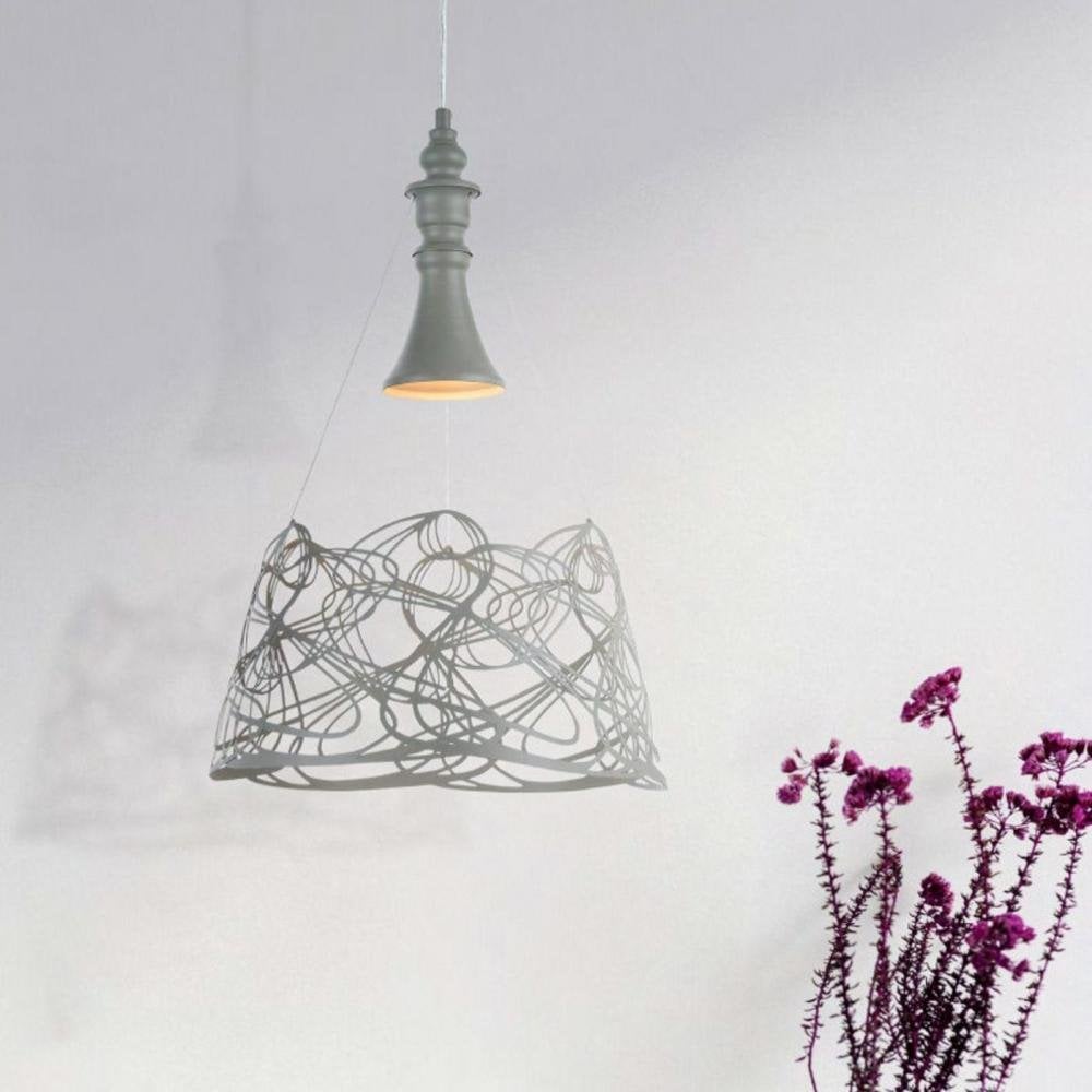 Elva Contemporary White 3D Pendant Light