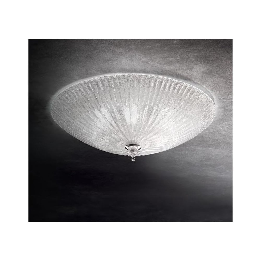 Elegant Alabaster Shell Glass Ceiling Light Fixture