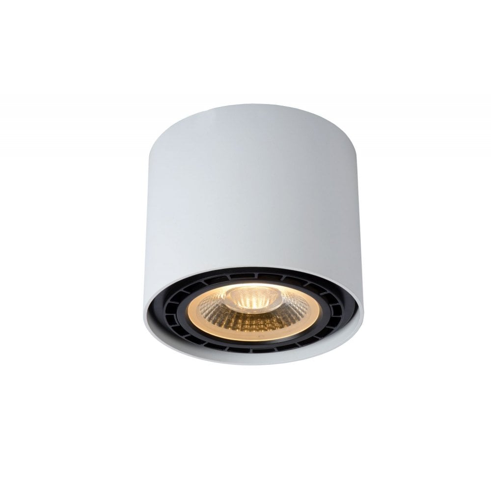 Fedler Sleek Round White Ceiling Spotlight - Modern Aluminum Design