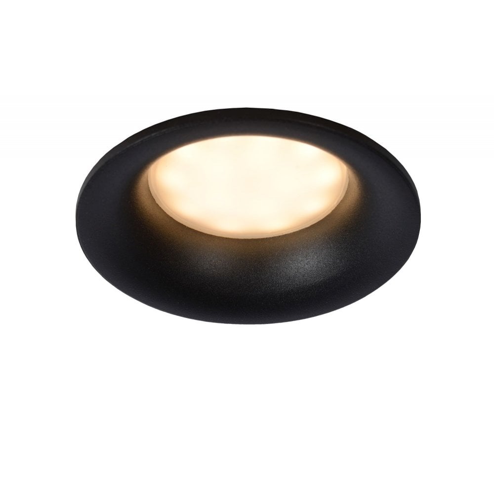 Ziva Sleek Black Round Aluminum Recessed Spotlight