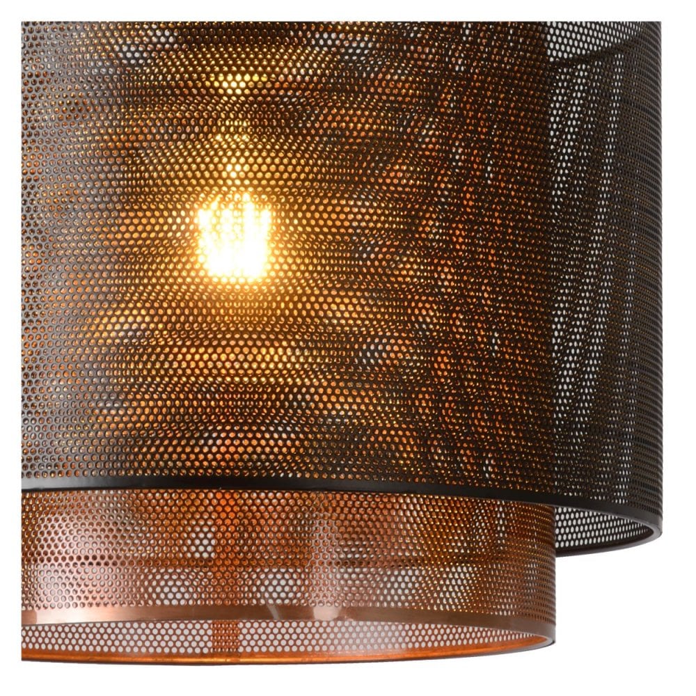 Modern Black Metal Cylinder Pendant Light - Orrin Collection