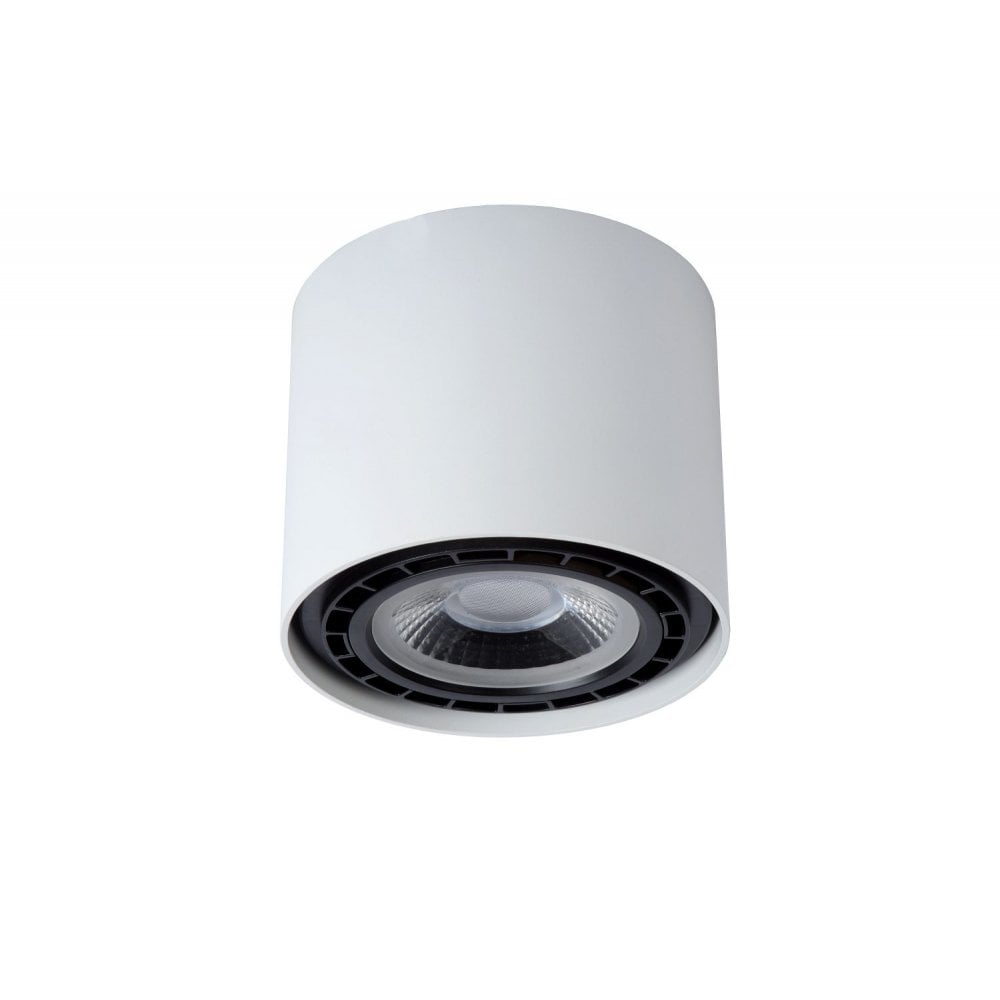 Fedler Sleek Round White Ceiling Spotlight - Modern Aluminum Design