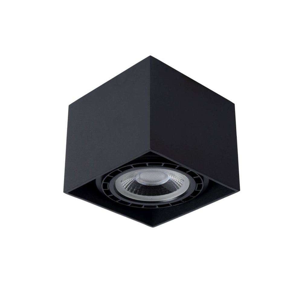 Modern Black Aluminum Ceiling Spotlight - Square Design