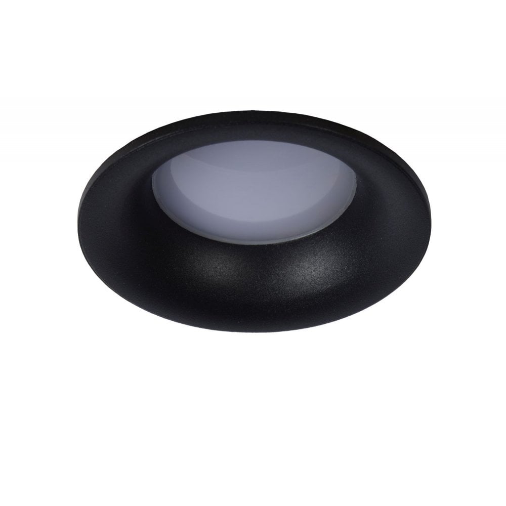 Ziva Sleek Black Round Aluminum Recessed Spotlight
