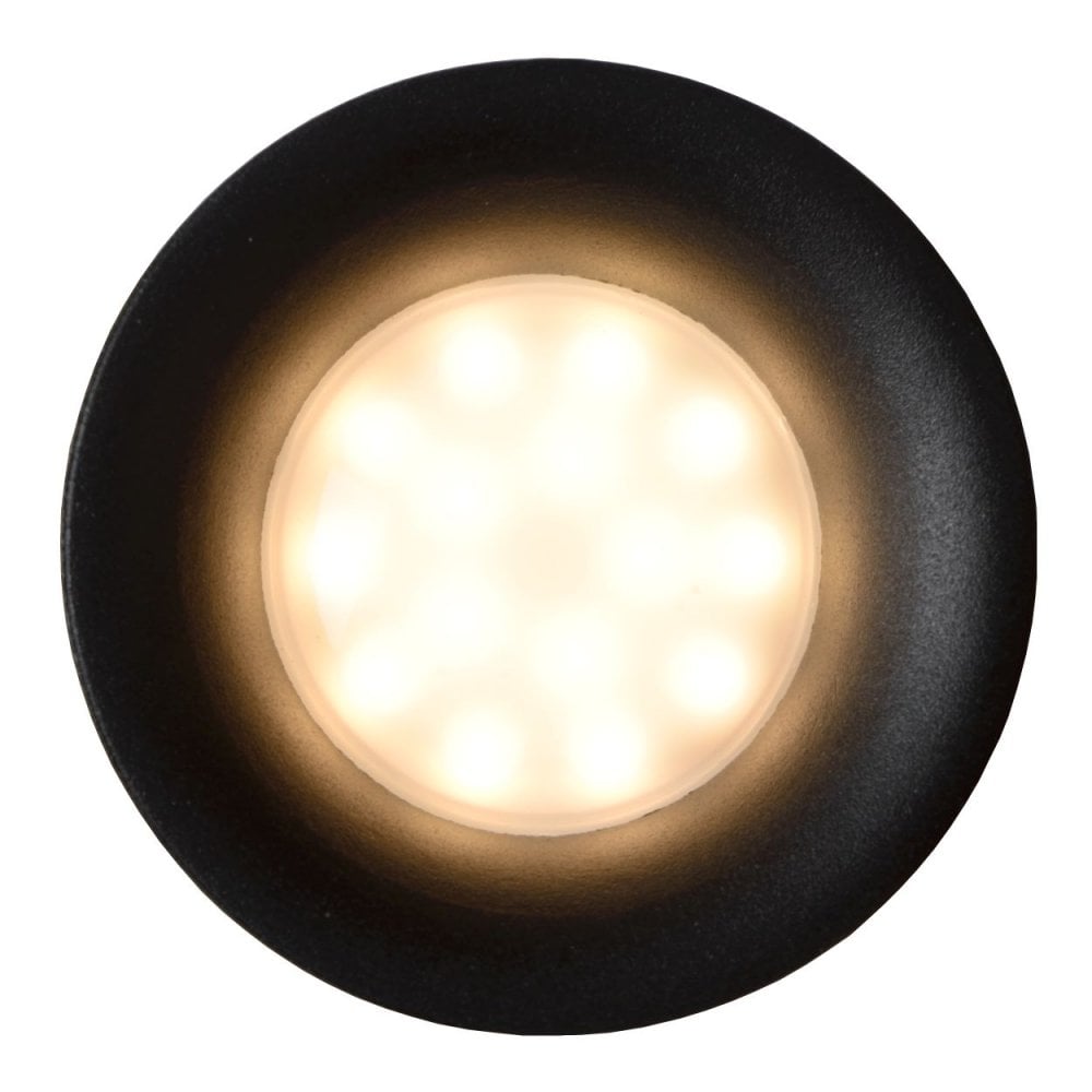 Ziva Sleek Black Round Aluminum Recessed Spotlight