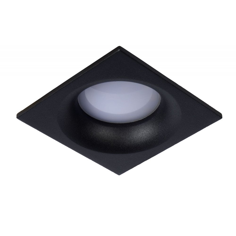 Contemporary Black Aluminum Square Recessed Ceiling Light