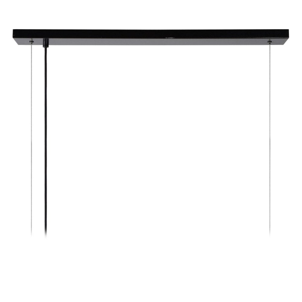 Surtus Industrial Steel Black Rectangular Pendant Light