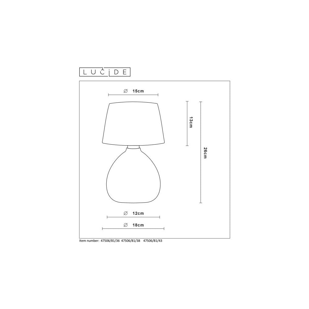 Ramzi Grey Round Ceramic Cottage Table Lamp