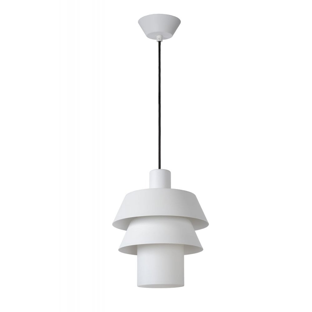 Jaden Modern Scandinavian White Metal Pendant Light