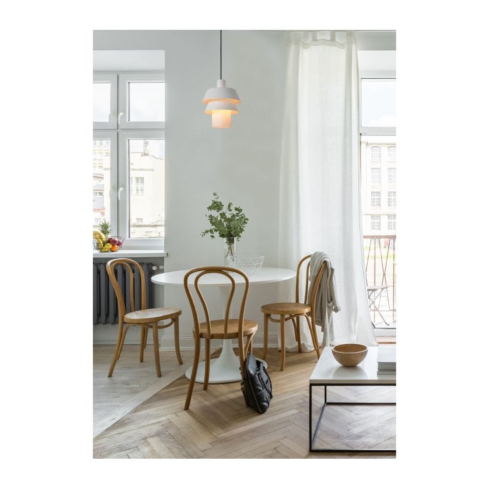 Jaden Modern Scandinavian White Metal Pendant Light