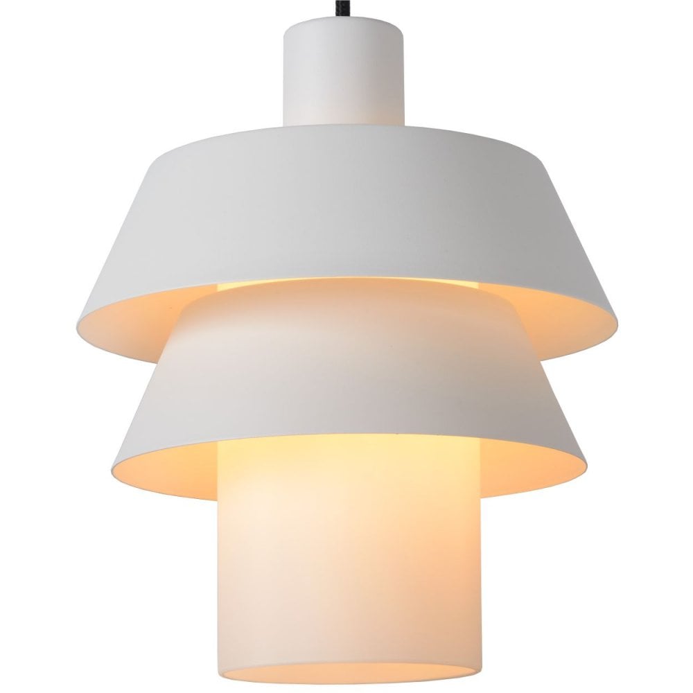 Jaden Modern Scandinavian White Metal Pendant Light