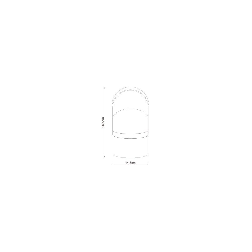 Contemporary Joe Round White Outdoor Table Lamp