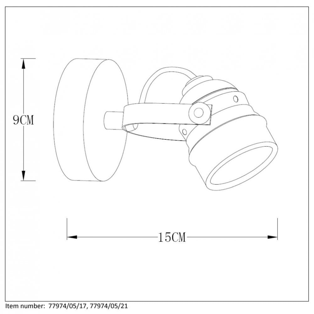 Copper Cottage Charm Ceiling Spotlight: Round Metal Design