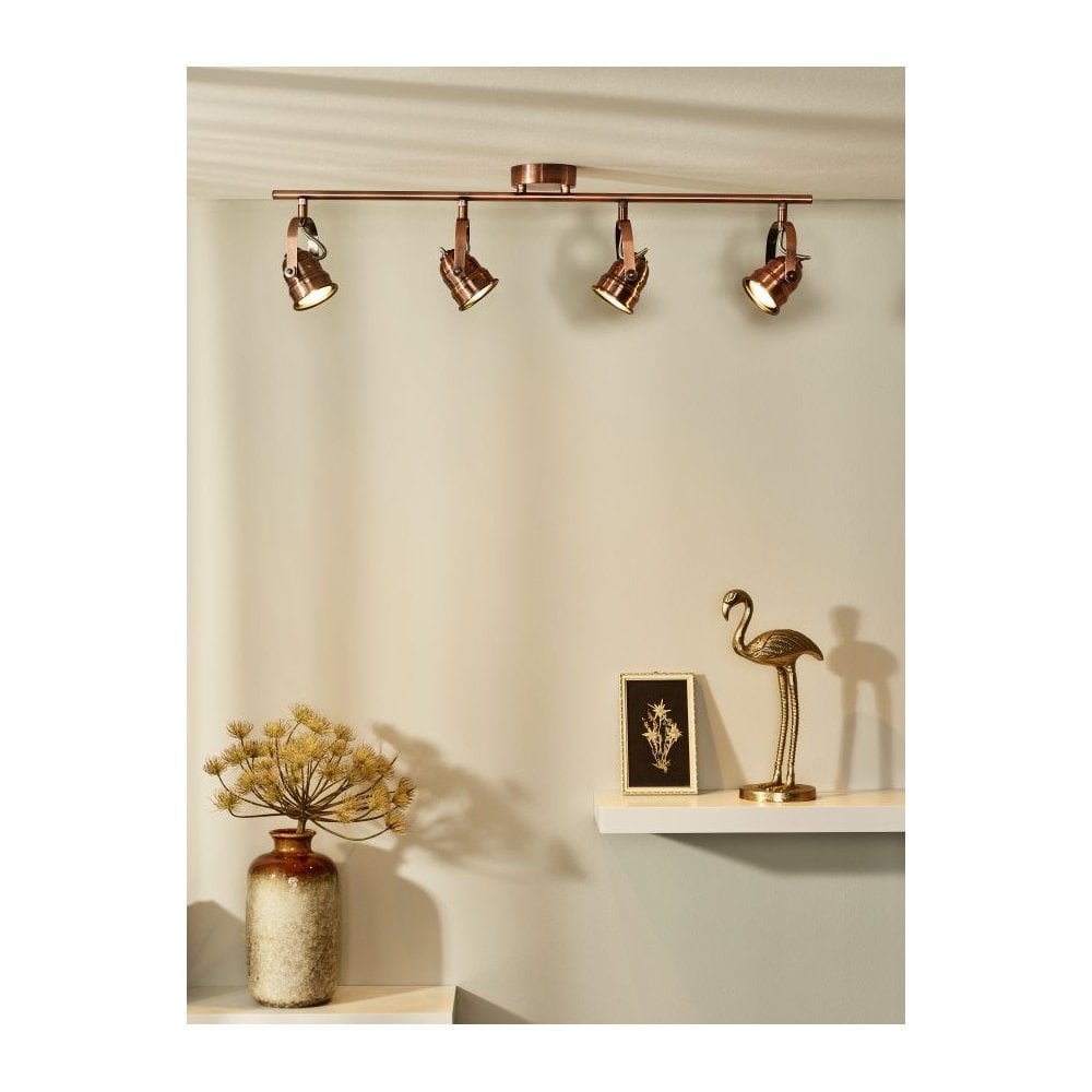 Cigal Cottage Industrial Copper Ceiling Spotlight
