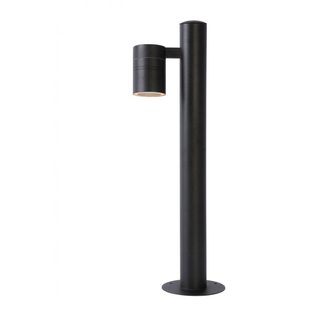 Sleek Arne-LED Steel Black Bollard Light - Modern Round Design