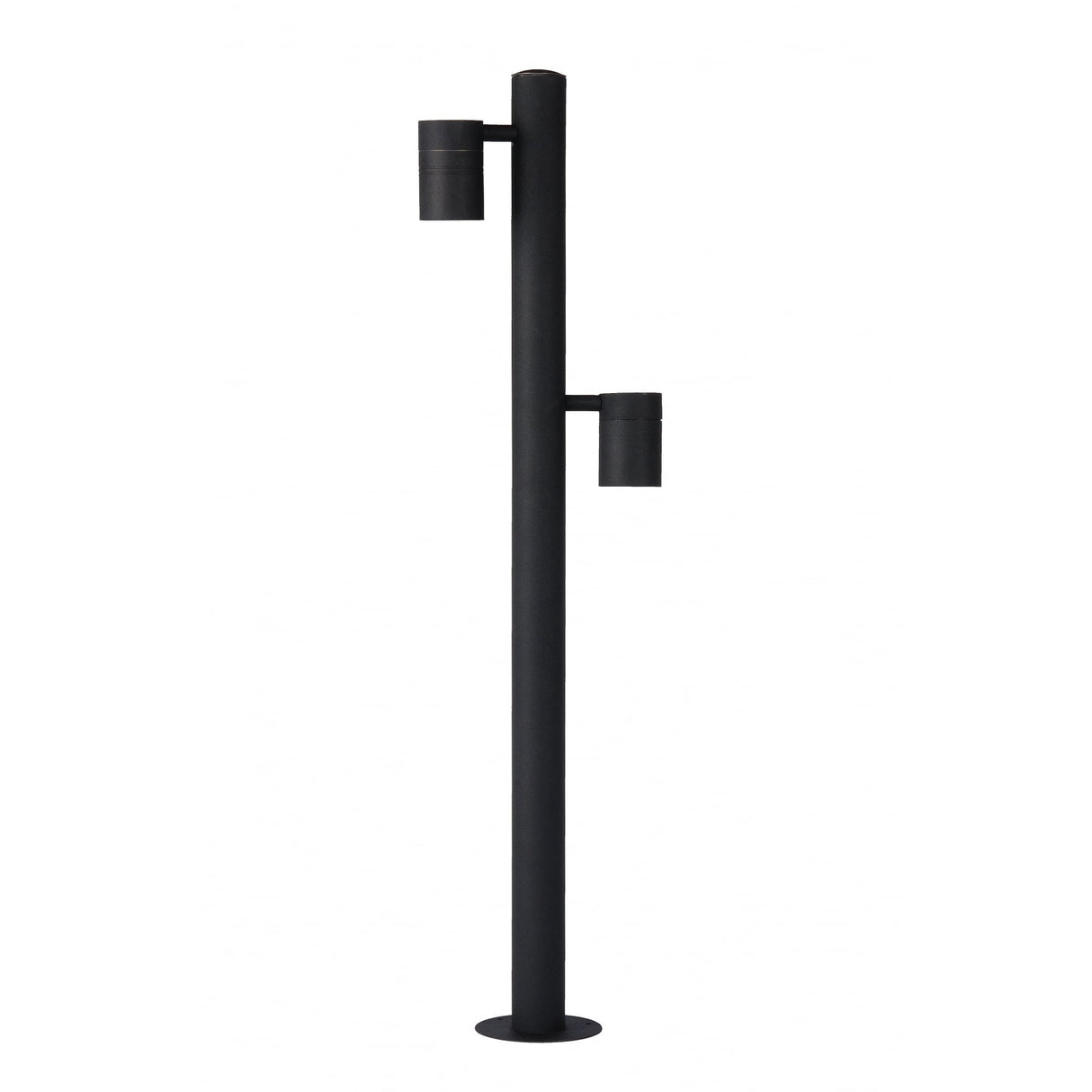 Contemporary Black Steel LED Bollard Light