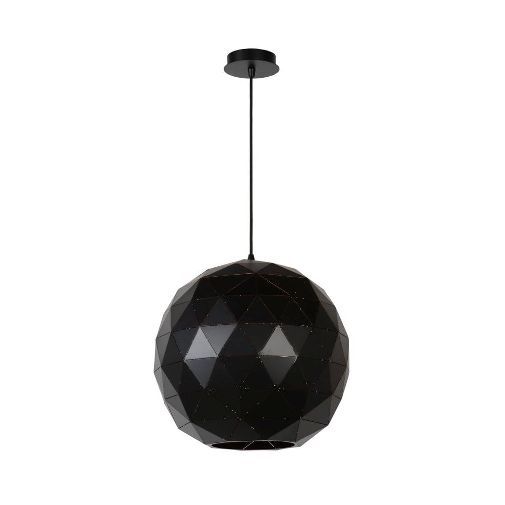 Sleek Modern Black Metal Pendant Lamp