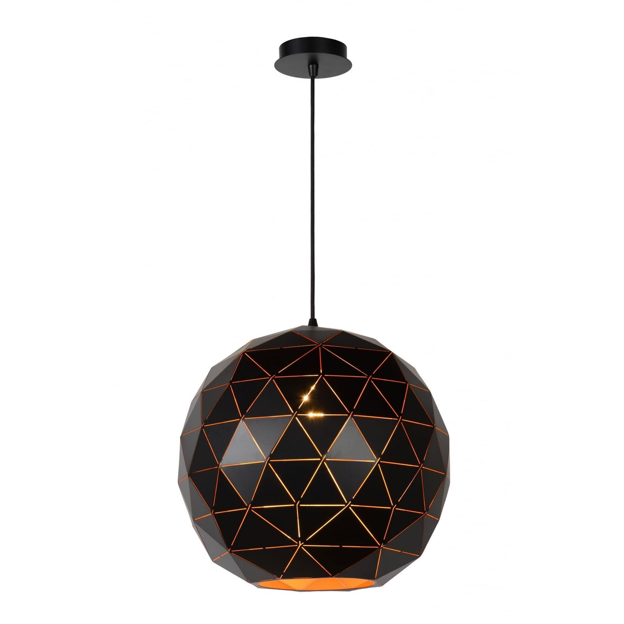 Sleek Modern Black Metal Pendant Lamp