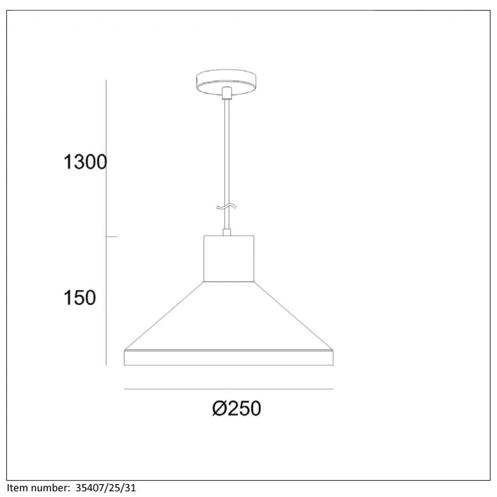 Contemporary Artisan Plaster Pendant Light in Black & White