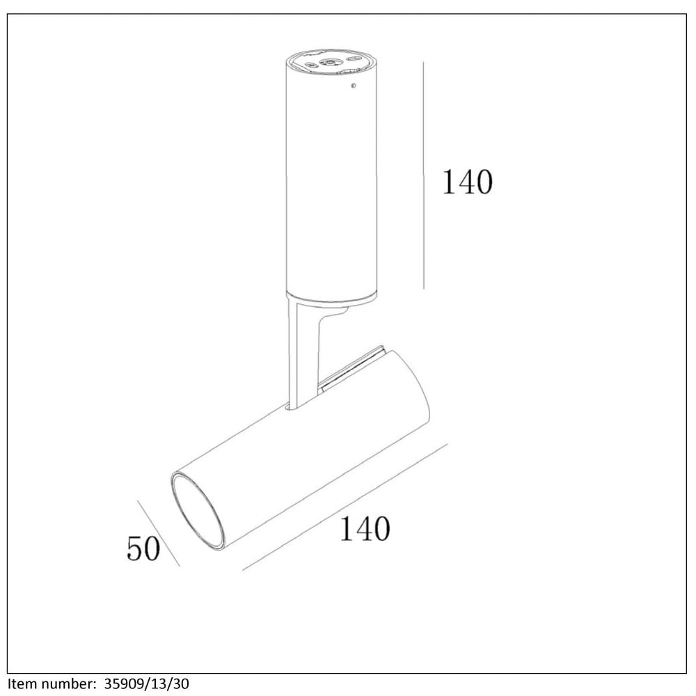 Sleek Black Modern Ceiling Spotlight with Integrated LED