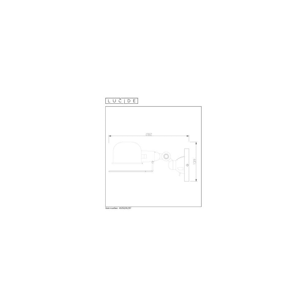 Vintage Industrial Wall Sconce in Rust Brown and Grey Metal