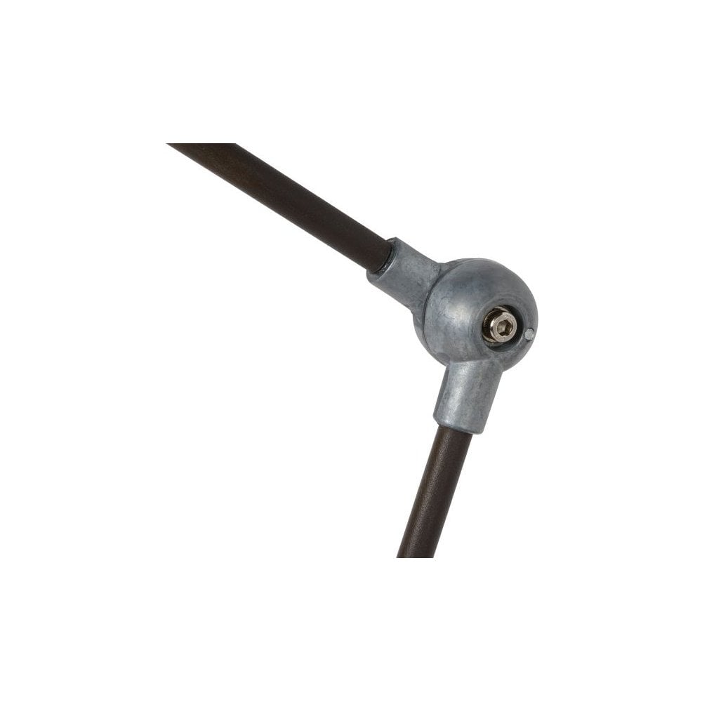 Honore Industrial Rust Brown and Grey Adjustable Metal Desk Lamp