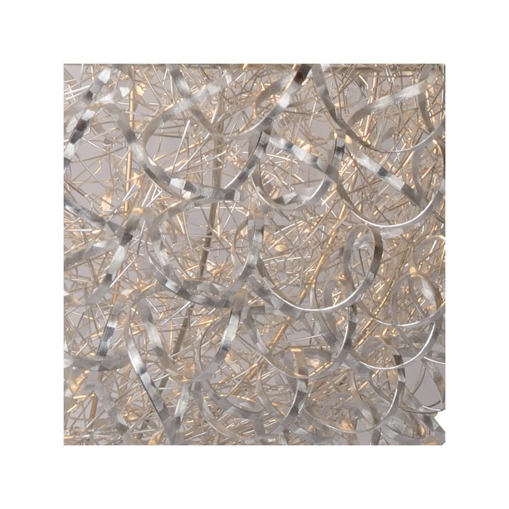 Noon Contemporary Aluminum Pendant Light in Satin Chrome Finish