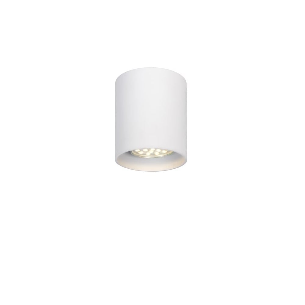 Contemporary White Cylinder Aluminum Ceiling Spotlight
