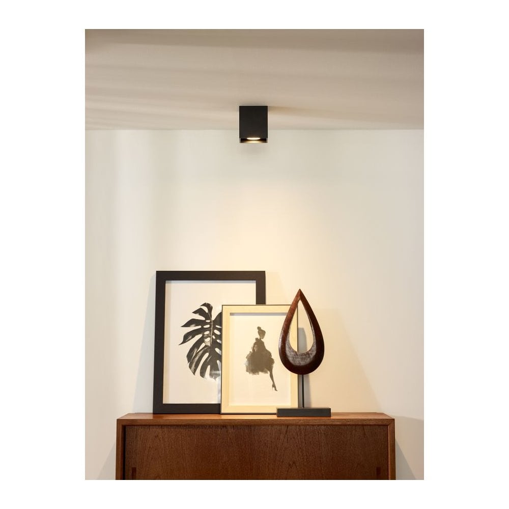 Sleek Black Aluminum Square Ceiling Spotlight - Modern Elegance
