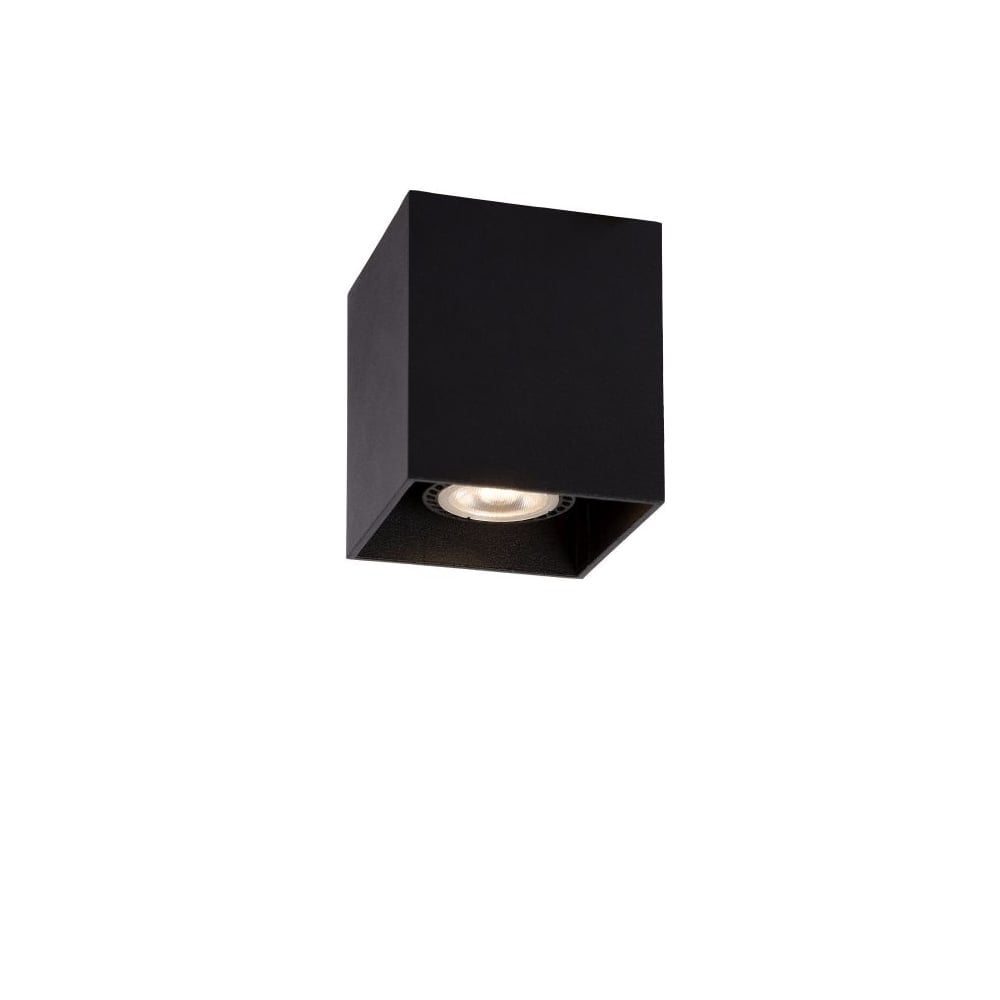 Sleek Black Aluminum Square Ceiling Spotlight - Modern Elegance