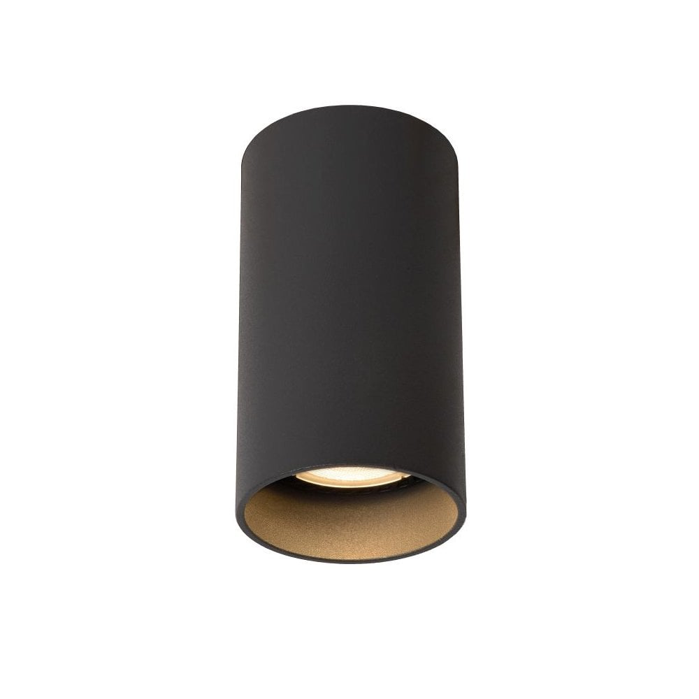 Sleek Grey Cylinder LED Ceiling Spotlight