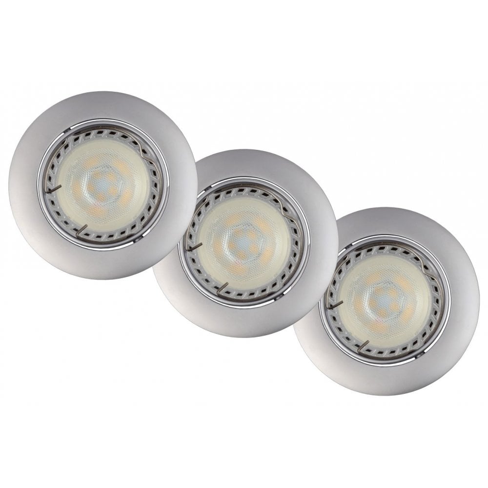 Sleek Round Grey Aluminum Recessed LED Spotlight