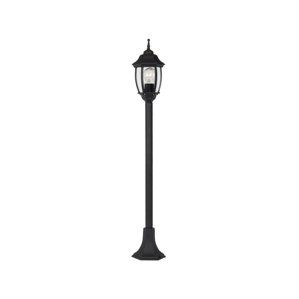 Timeless Elegance Hexagonal Black Aluminum Lamp Post