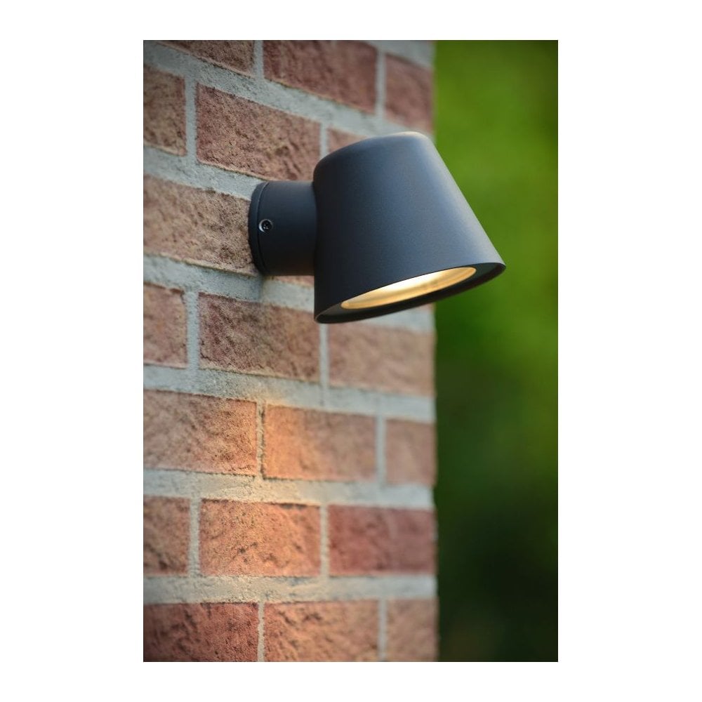 Anthracite Round LED Wall Light - Dingo Collection
