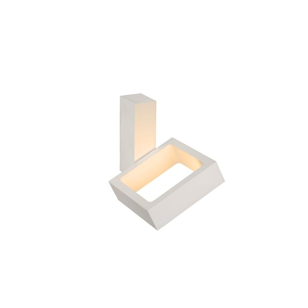 Modern Minimalist Square White Aluminum LED Wall Light